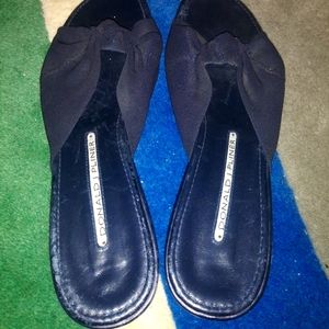 Used black dress shoes (Donald Plomero, Size 7)